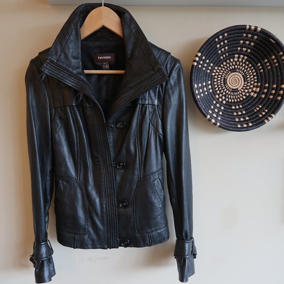 Basically New Leather Jacket - Picture 2 of 8